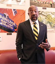 “My life is a sermon that I get to preach on Sunday and embody and make come alive in my work in the Senate,” said Georgia Sen. and Pastor Raphael Warnock.