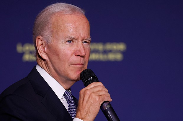President Joe Biden's judicial push hits roadblocks with GOP veto-power and Democratic Senate absences. Biden is pictured here at an event in Delaware  in 2022.
Mandatory Credit:	Anna Moneymaker/Getty Images/FILE