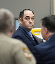 Daniel Perry, 35, was convicted of murder for fatally shooting a man who approached his car at a 2020 Black Lives Matter protest in Austin, Texas.
Mandatory Credit:	Jay Janner/Austin American-Statesman/USA Today Network