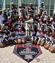Texas Southern University cheerleaders make history as the 2023 National Cheerleaders Association Cheer Spirit Rally Division I Champions.