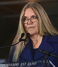 Democratic Rep. Jennifer Wexton, here in 2022, announced on Tuesday that she has been diagnosed with Parkinson's disease.
Mandatory Credit:	MediaPunch/IPX/AP