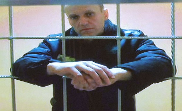 Team members of Russian opposition leader Alexei Navalny, pictured here in court in Moscow in 2022, fear that he may have been poisoned again.
Mandatory Credit:	Evgenia Novozhenina/Reuters/FILE