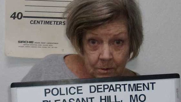 78 year-old Bonnie Gooch was charged earlier this month with one count of stealing or attempting to steal from a financial institution after allegedly holding up a bank in Pleasant Hill, Mo.
Mandatory Credit:	KMBC