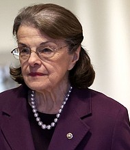Sen. Dianne Feinstein (D-CA) arrives for a Senate briefing on China at the U.S. Capitol on February 15.
Mandatory Credit:	Kevin Dietsch/Getty Images/FILE