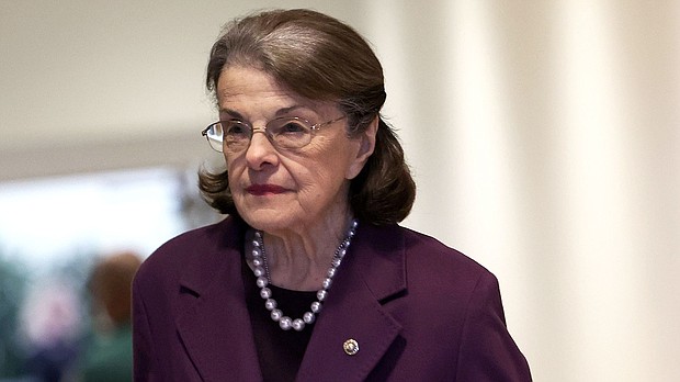 Sen. Dianne Feinstein (D-CA) arrives for a Senate briefing on China at the U.S. Capitol on February 15.
Mandatory Credit:	Kevin Dietsch/Getty Images/FILE