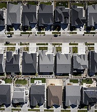 US home building pulled back in March. Pictured is a housing development in Aurora, Colorado, in 2022.
Mandatory Credit:	Chet Strange/Bloomberg/Getty Images