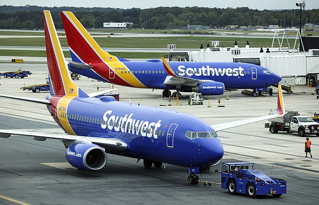 Southwest Airlines reported technology issues Tuesday morning.
Mandatory Credit:	Kevin Dietsch/Getty Images