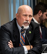 Two Texas lawmakers, Reps. Tony Gonzales and Chip Roy, pictured here, have staked out opposing positions on how their party should approach border security.
Mandatory Credit:	Lev Radin/SIPAPRE/Sipa USA / AP