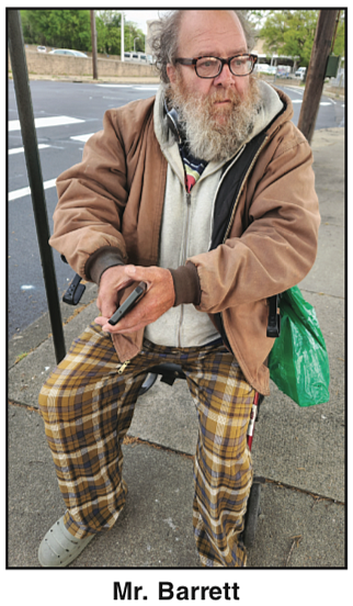 Joe Barrett is back to living on the street. Left paralyzed on his left side by a stroke, the 62-year-old ...