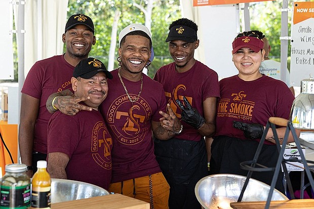 Chef Reginald Scott and his team from The Smoke/photo by Galdones Photography