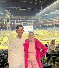 Jacob Lewis and his sister, April Bancroft, attended the Taylor Swift concert at NRG Stadium in Houston, Texas.
Mandatory Credit:	Courtesy Lewis Family