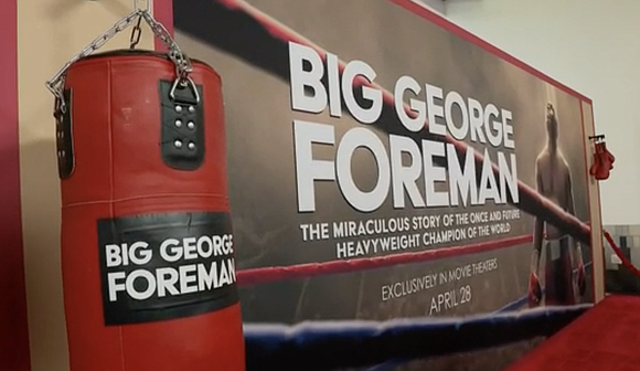 Boxing champion George Foreman attends the Los Angeles premiere of the biopic based on his life, "Big G