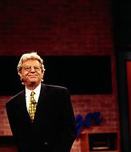 Jerry Springer, here in 1998, is dead at 79.
Mandatory Credit:	Ralf-Finn Hestoft/Corbis Entertainment/Getty Images