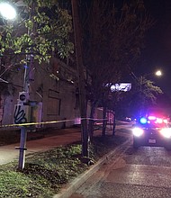 Police respond to the fatal shooting of 46-year-old Elliot Nix in Houston on April 11.
Mandatory Credit:	Houston Police Department