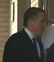 President Biden's son Hunter arrives Monday at the Independence County Circuit Court in Batesville, Arkansas for a hearing on a paternity case.
Mandatory Credit:	CNN
