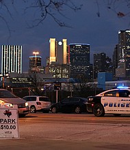 A Dallas Police Department vehicle patrols an area in Dallas, Texas, in February 2022. The City of Dallas is dealing with a ransomware attack that took the Dallas Police Department website offline.
Mandatory Credit:	Dylan Hollingsworth/Bloomberg/Getty Images