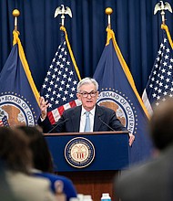 Federal Reserve officials are expected to raise interest rates by a quarter point at the conclusion of their two-day policy meeting on May 3, despite calls from some lawmakers and economists to tap the brakes to allow the ailing banking sector to rebalance.
Mandatory Credit:	Liu Jie/Xinhua/Getty Images