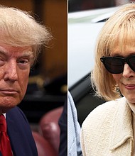 Donald Trump’s legal team will not put on a defense case against the writer E. Jean Carroll’s lawsuit accusing him of rape.
Mandatory Credit:	Getty Images
