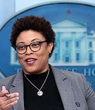 Office of Management and Budget Director Shalanda Young, seen here on March 10, told reporters on May 4 that the White House is open to a short-term fix to the debt ceiling.
Mandatory Credit:	Alex Wong/Getty Images