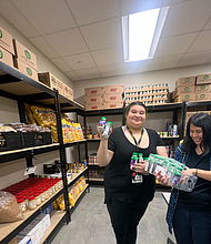 Employees at Eagle Food Bank