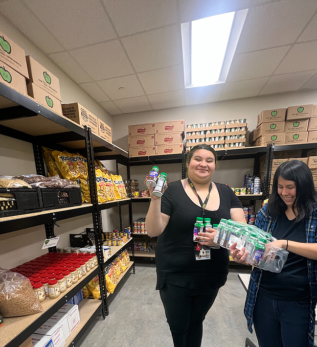 Employees at Eagle Food Bank