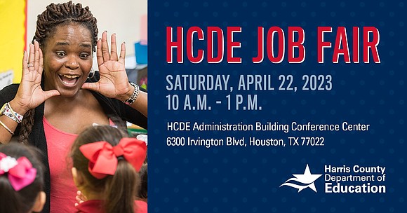 From 10 a.m. to 1 p.m. on Saturday, April 22, 2023, Harris County Department of Education will host a job …