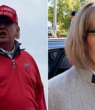 A jury is expected to begin deliberations Tuesday, May 9,  in E. Jean Carroll's civil battery and defamation lawsuit against former President Donald Trump.
Mandatory Credit:	Virgin Media News/Getty Images