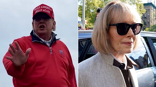 A jury is expected to begin deliberations Tuesday, May 9,  in E. Jean Carroll's civil battery and defamation lawsuit against former President Donald Trump.
Mandatory Credit:	Virgin Media News/Getty Images