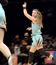 Sabrina Ionescu in UNFINISHED BUSINESS. Photo courtesy Julia Liu