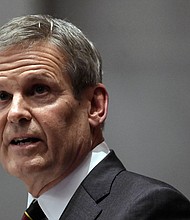Tennessee Gov. Bill Lee Tennessee's Republican Gov. Bill Lee signed a bill Wednesday to enhance school safety across the state following the deadly shooting at the Covenant School in Nashville earlier this year.
Mandatory Credit:	Mark Zaleski/AP
