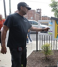 A Little Free Library was dedicated to the life and memory of Anthony J. Binga Jr. on May 6 at The Baker Street Apartments, 100 W. Baker St. Mr. Binga, who died at age 60 on Oct. 14, 2022, was a North Side Richmond native and resident. Passionate about contributing to communities in need of assistance, he was especially attached to the children and families of Gilpin Court.