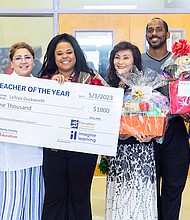 Harris County Department of Education Teacher of the Year LaToya Duckworth at ABS East, May 1, 2023.