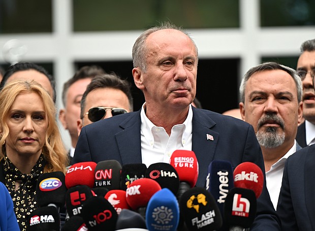 Turkish presidential candidate Muharrem Ince, here in Ankara on Thursday, May 11, has pulled out of the presidential election race.
Mandatory Credit:	Mustafa Ciftci/Anadolu Agency/Getty Images