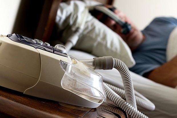 There are treatments for obstructive sleep apnea, such as continuous positive airway pressure (CPAP) machines.
Mandatory Credit:	nicolesy/iStockphoto/Getty Images