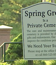 A family is concerned over the conditions at Spring Grove cemetery saying there’s trash, the grass isn’t cut, and in some sections, tree branches have fallen on graves.
Mandatory Credit:	WFSB