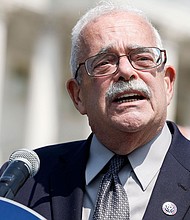 Rep. Gerry Connolly, here in 2022, said two staffers were injured Monday by a man wielding a bat who came into his district office in Fairfax.
Mandatory Credit:	Anna Moneymaker/Getty Images/FILE