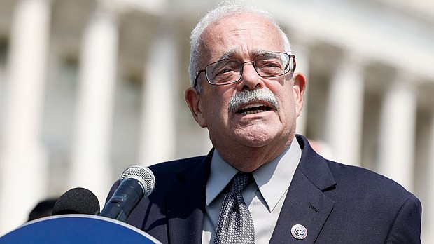 Rep. Gerry Connolly, here in 2022, said two staffers were injured Monday by a man wielding a bat who came into his district office in Fairfax.
Mandatory Credit:	Anna Moneymaker/Getty Images/FILE