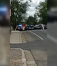A video recorded by Facebook user Larry Jacquez shows the police response following the shooting in Farmington on May 15.
Mandatory Credit:	Courtesy Larry Jacquez