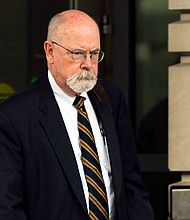 In this May 2022 photo, special counsel John Durham leaves federal court in Washington, DC.
Mandatory Credit:	Manuel Balce Ceneta/AP