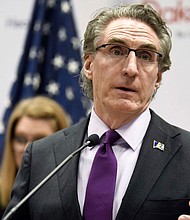 North Dakota Gov. Doug Burgum, here in 2020, is seriously mulling a bid for the 2024 Republican presidential nomination.
Mandatory Credit:	Mike McCleary/AP/File