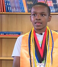Four diplomas. Dozens of certifications and awards. And now, 13-year-old Elijah Muhammad's family says he's the youngest African American to graduate college with a degree in computer science and cybersecurity.
Mandatory Credit:	KOCO