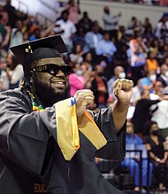 Virginia State University graduates celebrate the 2023 Spring Commencement in the university’s Multi-Purpose Center on May 13.
