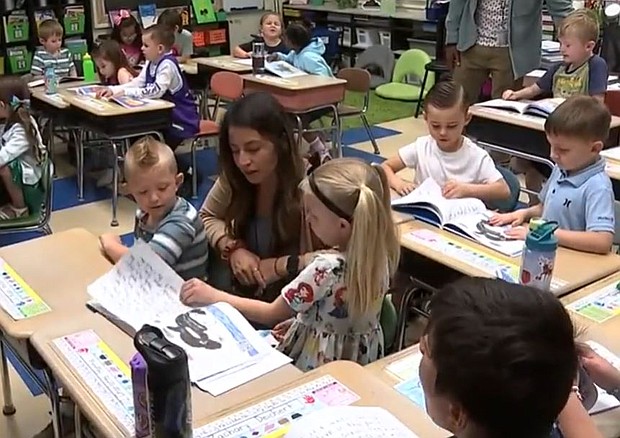 Students in Christina Ayusa's first grade class at Bingham Elementary School researched, wrote and published the book titled "Down Deep."
Mandatory Credit:	KYW