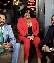 Derek Robinson, Falayn Ferrell (managing partners) and Warren Luckett (founder) of Black Restaurant Week