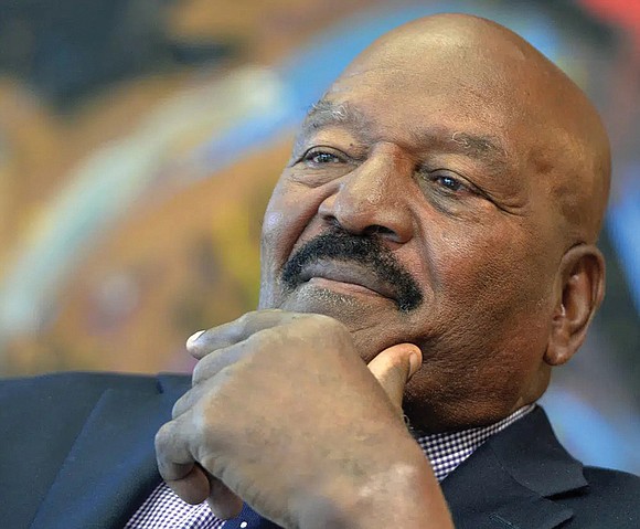 If ever the term “larger than life” fit one individual, it would be Jim Brown, the athlete, actor and activist.