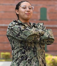 Seaman Juliana Castro/Photo by Lt. Cmdr. Jake Joy,
Navy Office of Community Outreach