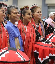 Sheila Rodgers, second from left, of Richmond, posed with some of her friends, Alice Daniel left, of Henrico, Rowena Colina, third from left, of Hanover, and Lani Delos Santos, of Henrico, are members of the Richmond Pilipino Class, a Richmond-based Filipino American organization that helps educate others about the culture and language of the Philippines.