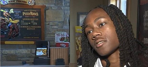 Teen cashier, Ryheem Lumpkins, a received a $2,500 tip from a customer after seeing how the 16-year-old carried himself.
Mandatory Credit:	KCTV