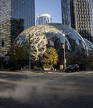 Nearly 2,000 corporate workers at Amazon have pledged to walk off the job on May 31 to signal a “lack of trust” in the company’s leadership, in what could be the most visible sign of dissent among the e-commerce giant’s office workers in recent memory.
Mandatory Credit:	David Ryder/Getty Images