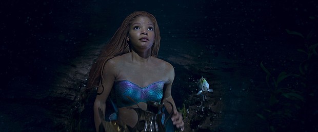 Halle Bailey in this year's "The Little Mermaid."
Mandatory Credit:	Disney